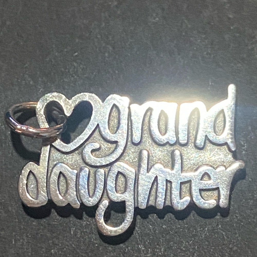 James Avery Silver Granddaughter Heart Charm